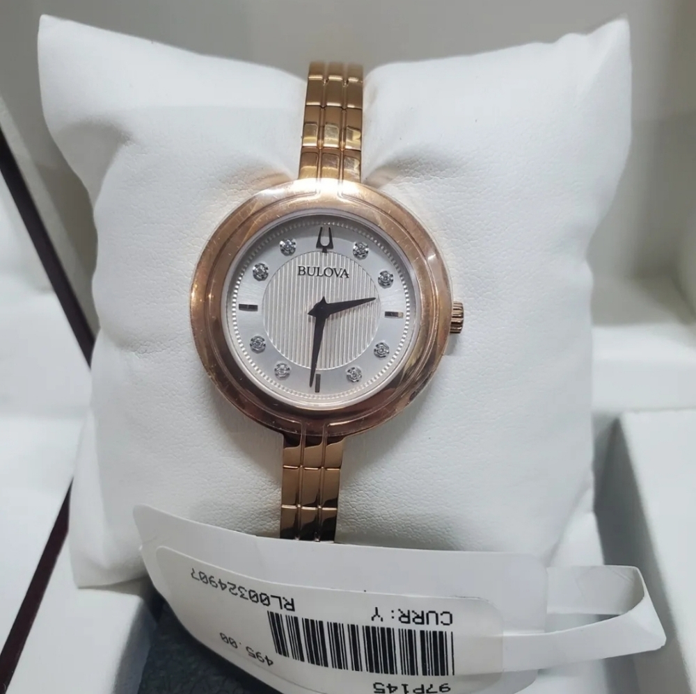 ***NEW*** Bulova Ladies Rhapsody Diamond Quartz Bracelet Watch - Picture 2 of 10